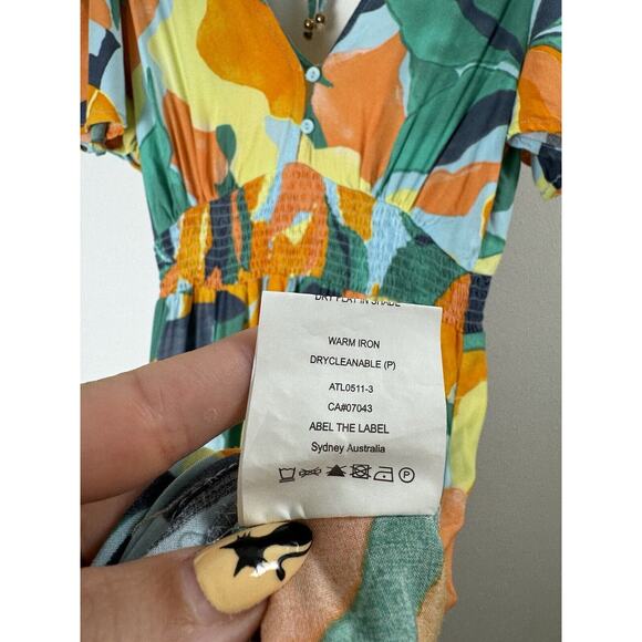 Abel the Label Anthropologie Bohemian Milkmaid Farm Rio Style Maxi Dress XS - Picture 10 of 10